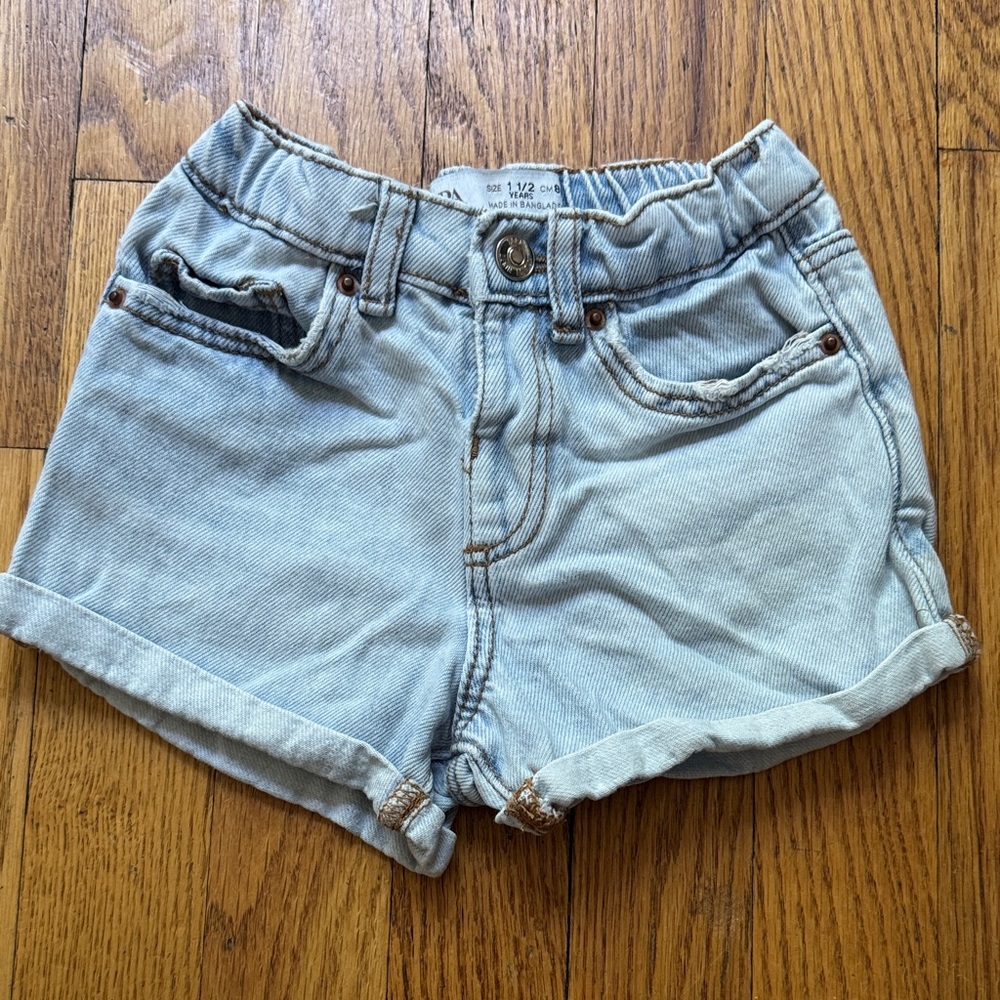 Zara Light Blue Jean Shorts for Women